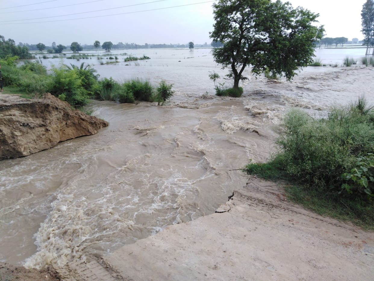 The canal, built of 27 crores, was cut in a little water