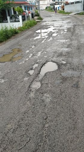 Bad Road in garur