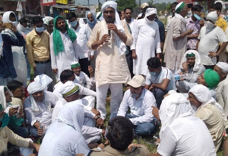 BKU starts indefinite strike on highway