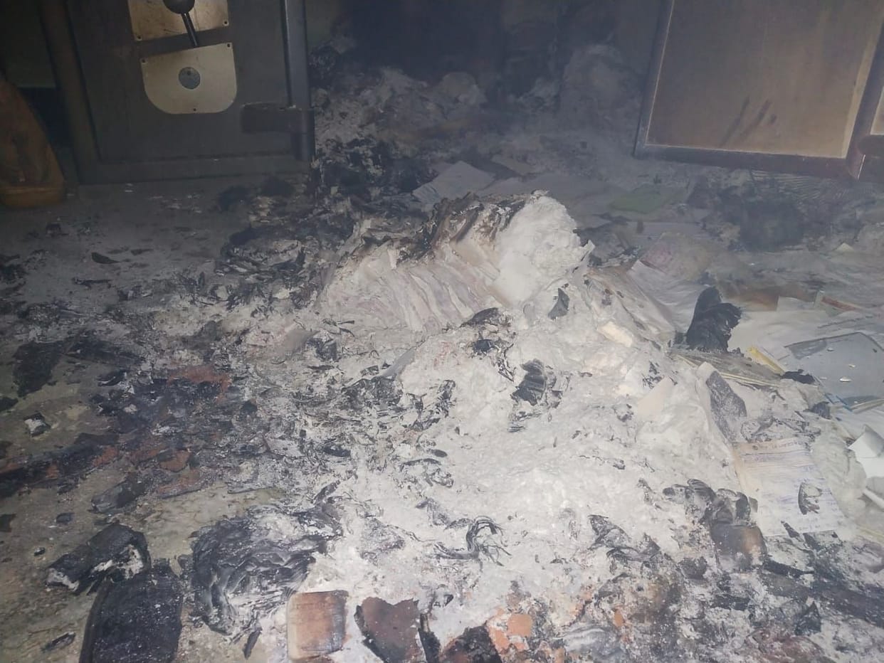 Record burning due to fire in mini bank of Danochina