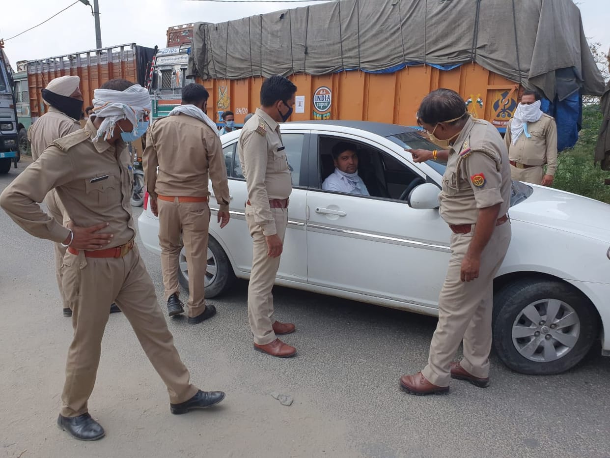 Alert in the district, checking drive on Haryana border