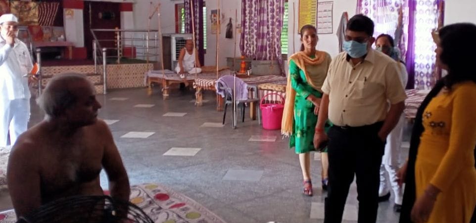 Inspected temples and old ashrams