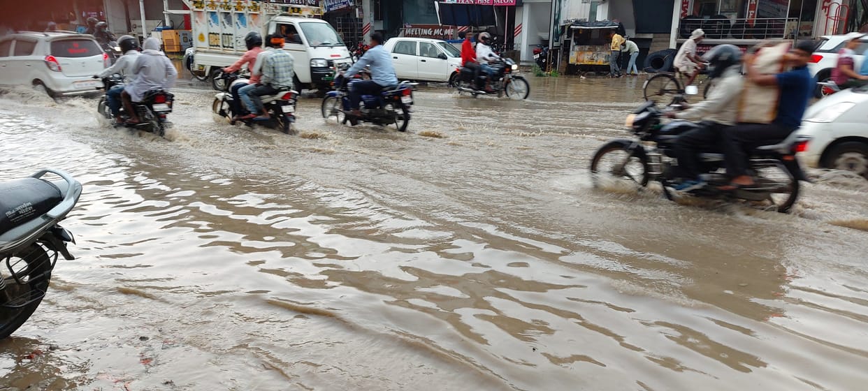 City becomes water in one hour of rain