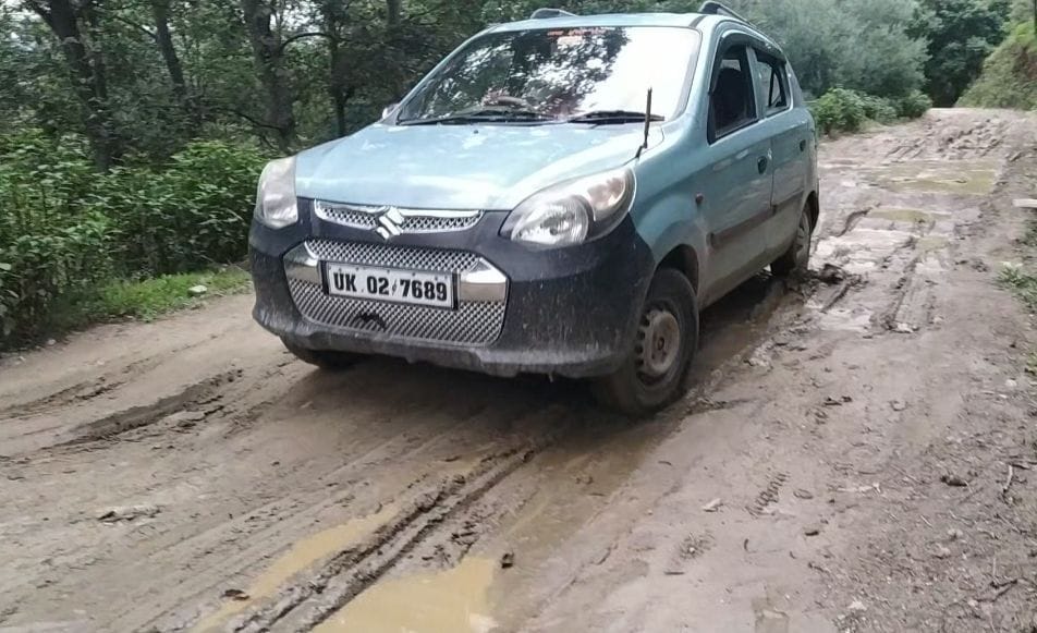 Bad road in Bageshwar