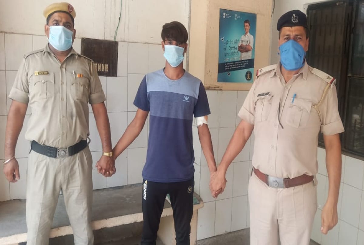faridabad man after fighting on road when victim protest climb on terrace starts firing arrest