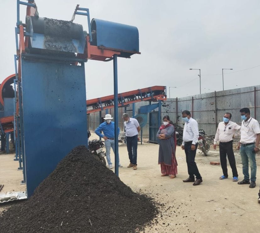 Waste disposal of trunking ground trial of trample machine