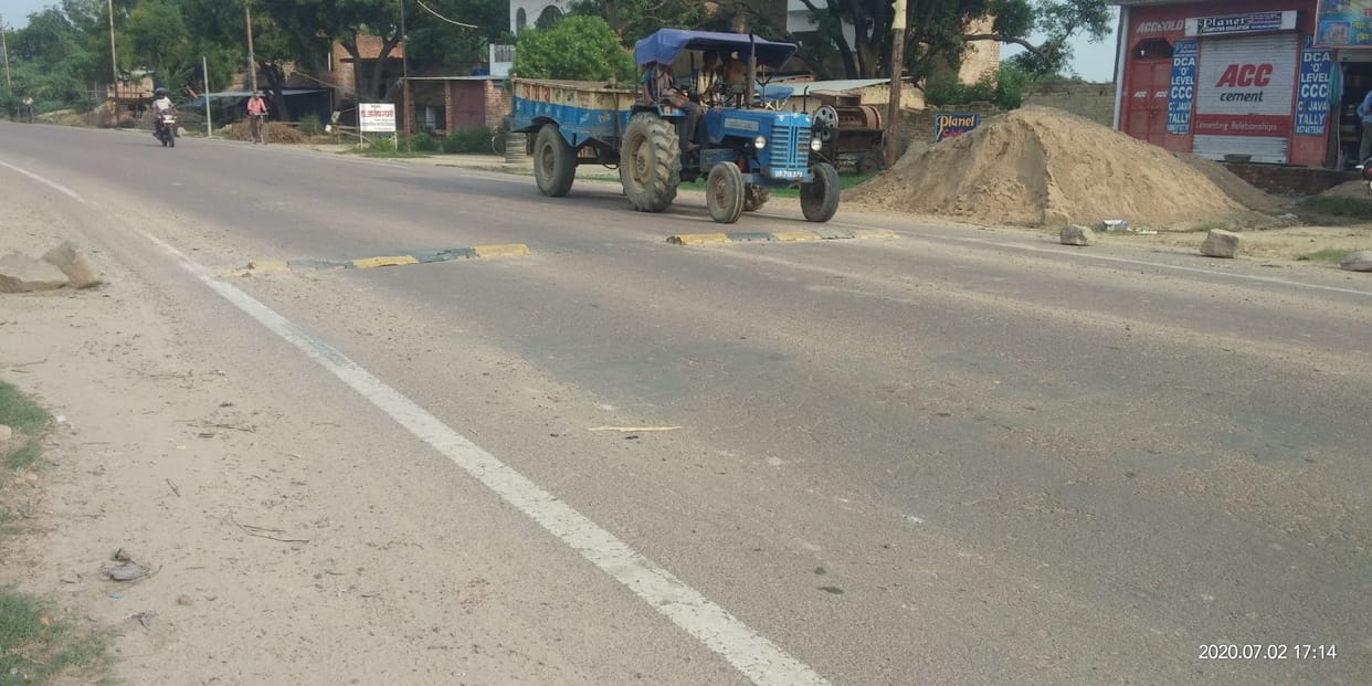 No arrangements for stopping the speed limit of vehicles