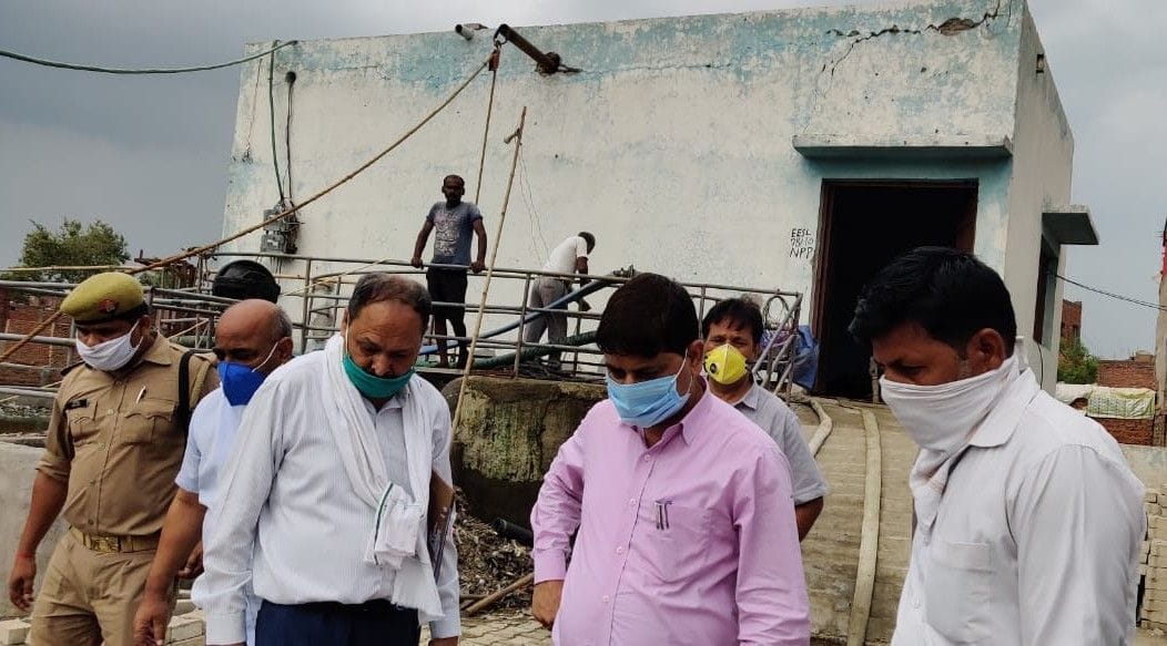 Hathras: CDO inspects pumping stations