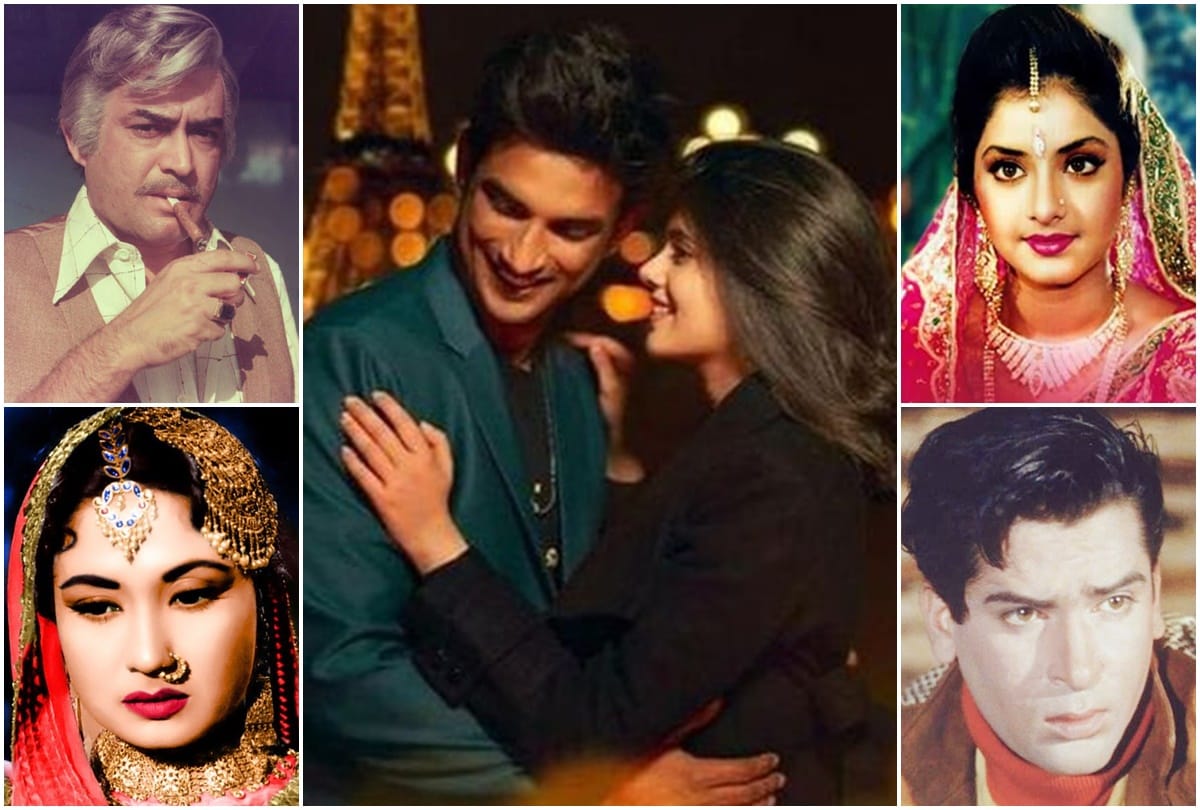 Before Sushant Singh Rajput Dil Bechara These Bollywood Actors Movies Released After Their Death Rishi Kapoor Divya Bharti Sanjeev kumar