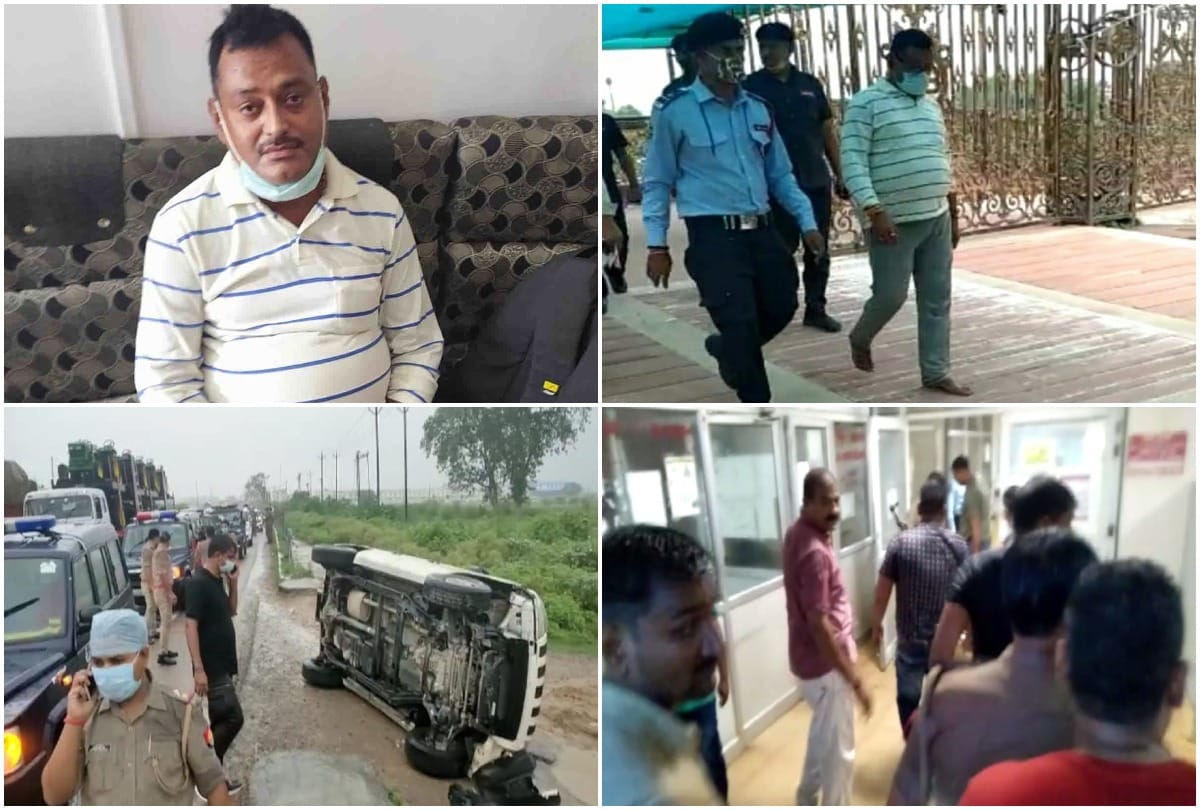 kanpur encounter vikas dubey Silence in Bikaru after Kanpur encounter Only the police is visible, see photos