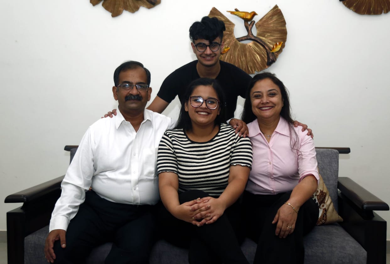 PGI Doctor Couple's Daughter Non Medical's 12th Tricity Topper