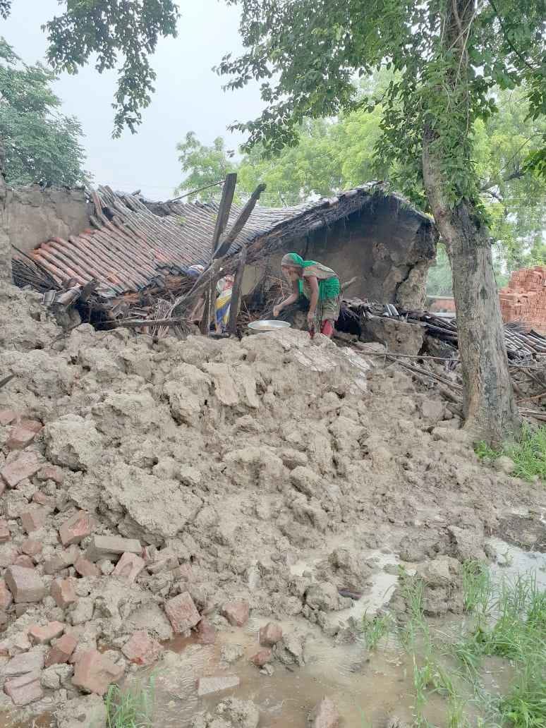 Rain has increased problems, many raw houses have fallen