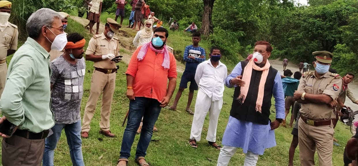 mla visited flood area