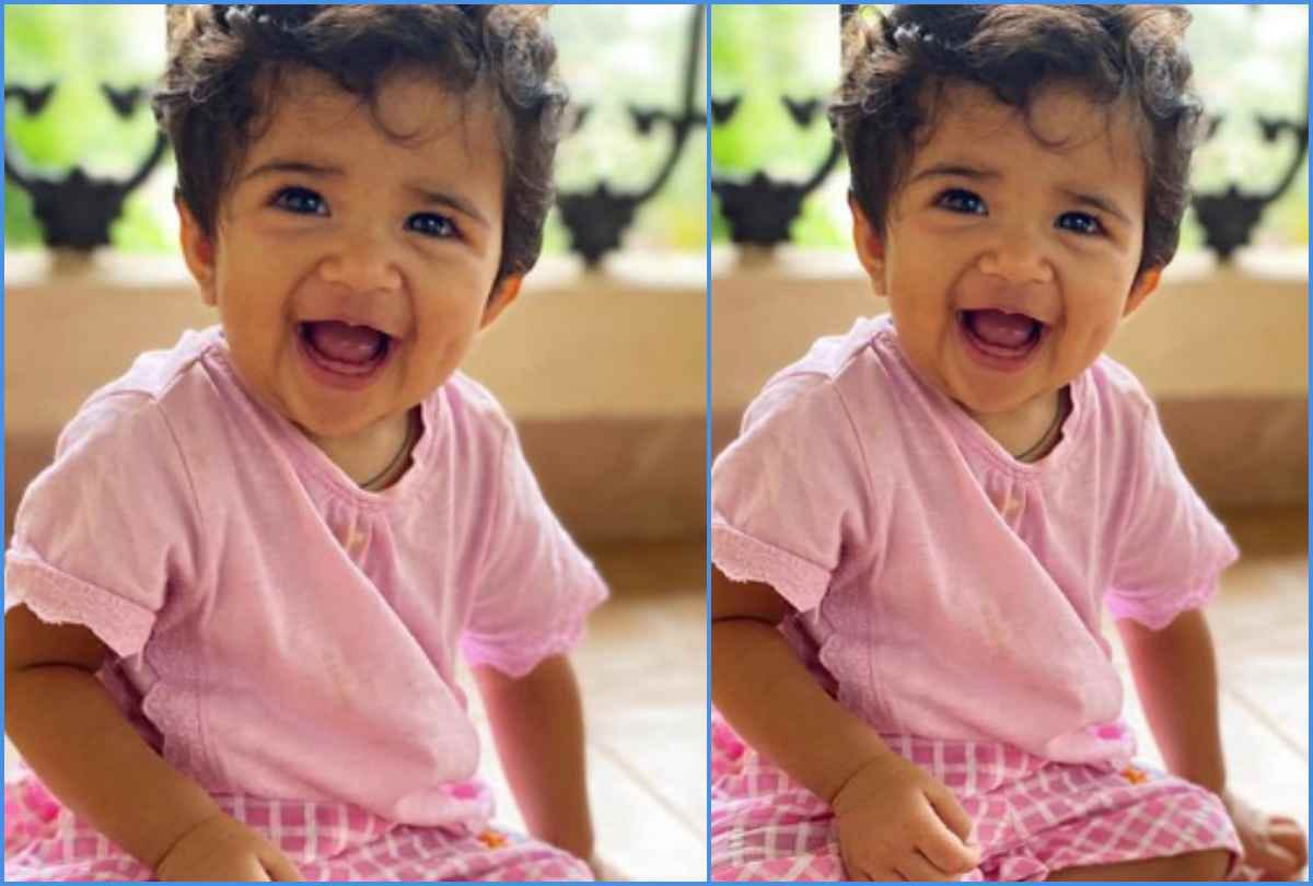 sameera reddy share daughter nyra photo she completed one year