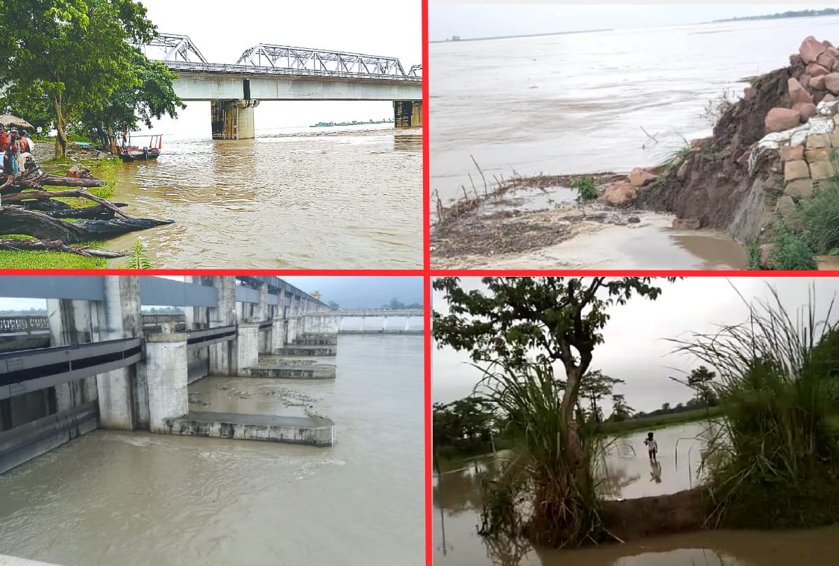 Flood news: Gandak river water level increased in Kushinagar, Flood water enters villages