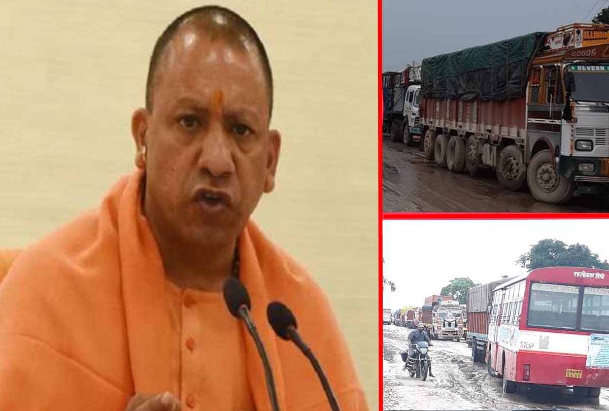 Dangerous Pits on road Gorakhpur to Barhalganj