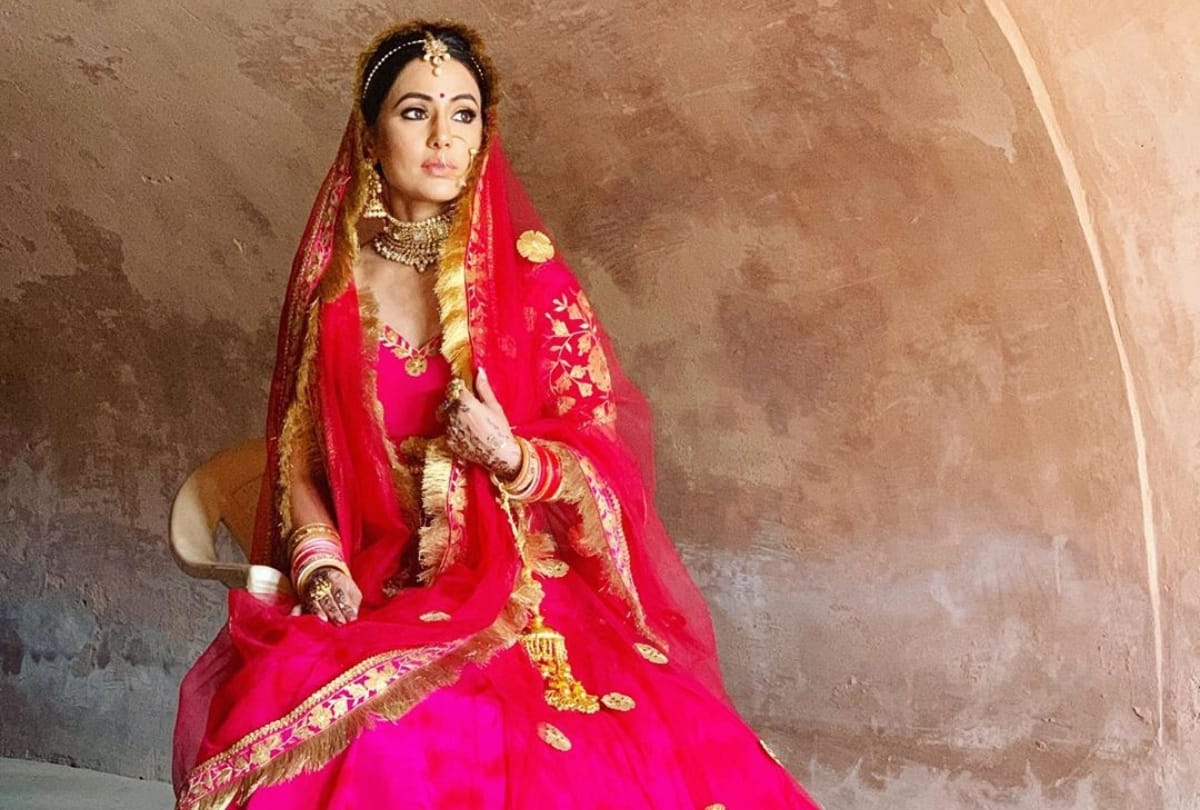 hina khan latest pink bridal look goes viral
