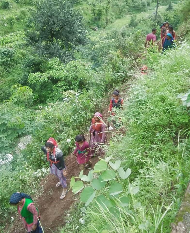Villagers made way for Shramdaan