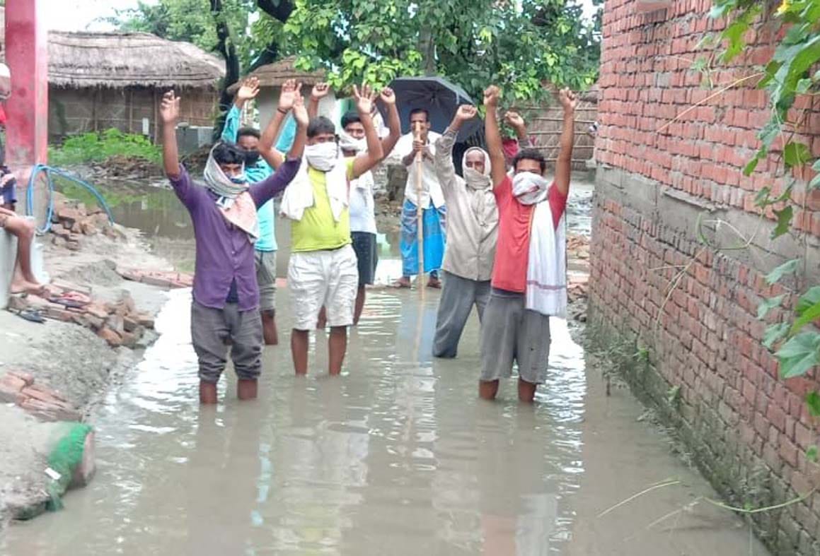 troublesome due to water logging on road