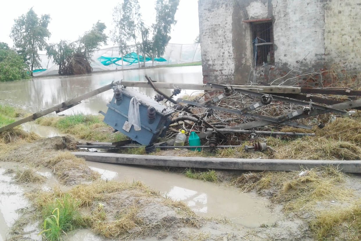 weather, rain, electric cut, jind