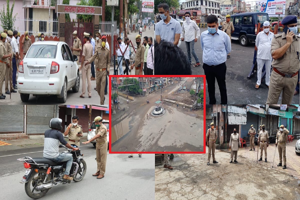 All markets and roadways buses are closed in six districts of western UP at today