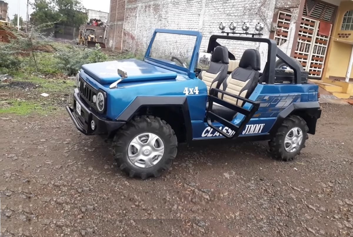 Car Modifications: Car Enthusiast convert Maruti suzuki 800 into Suzuki Jimny SUV in India