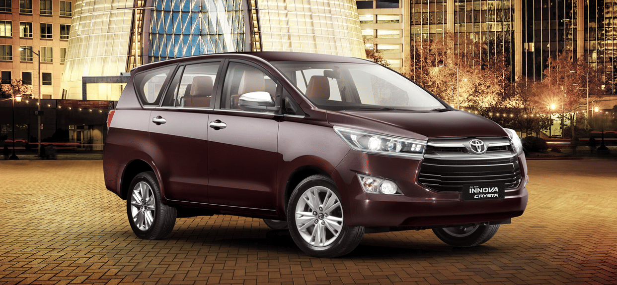 Get an offer to buy Toyota Innova Crysta at an EMI of just Rs 9999 this month