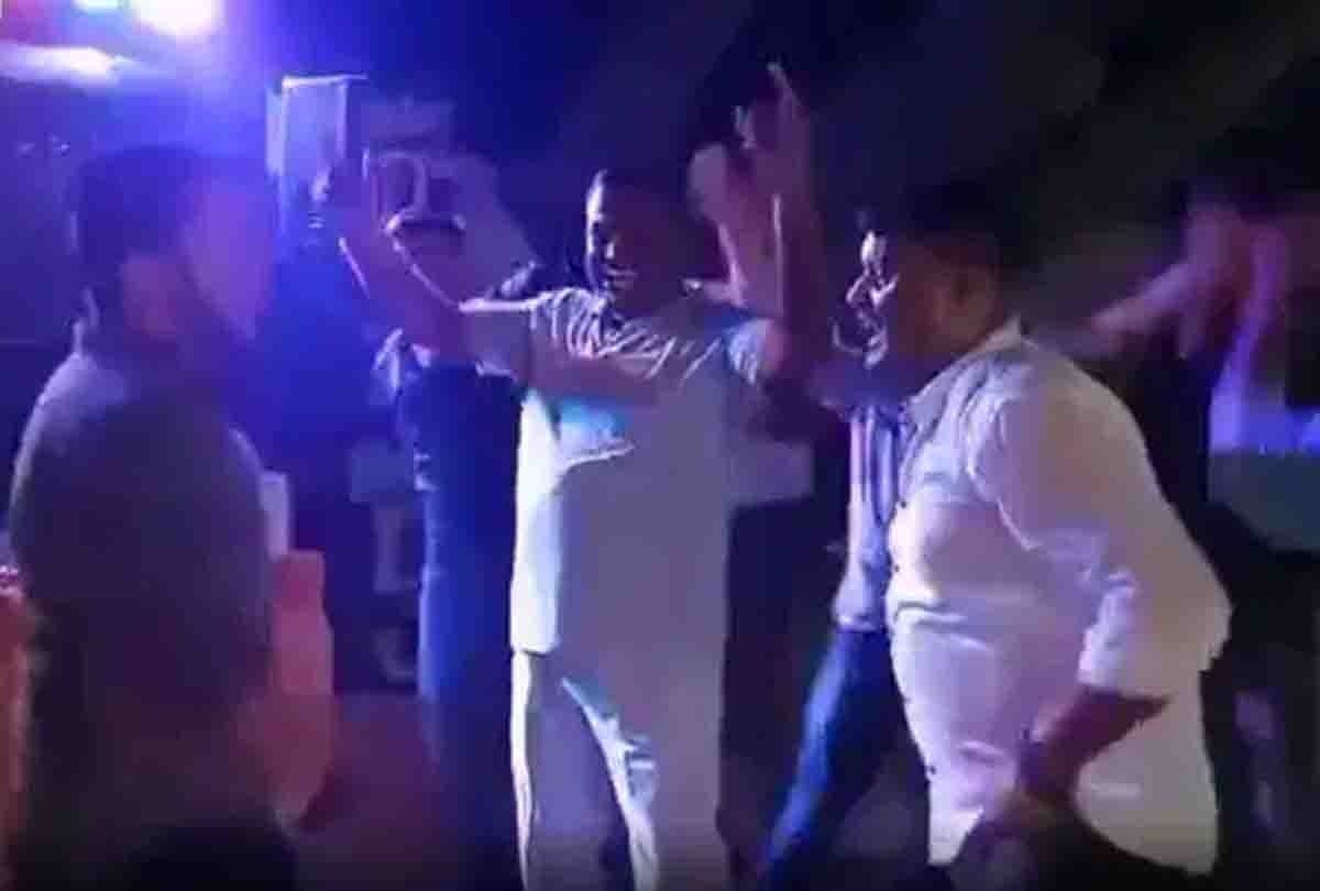 Vikas Dubey dancing in Amar dubey wedding ceremony video goes viral on internet