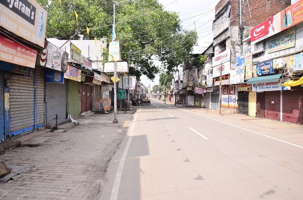 People living in houses, silence on the streets