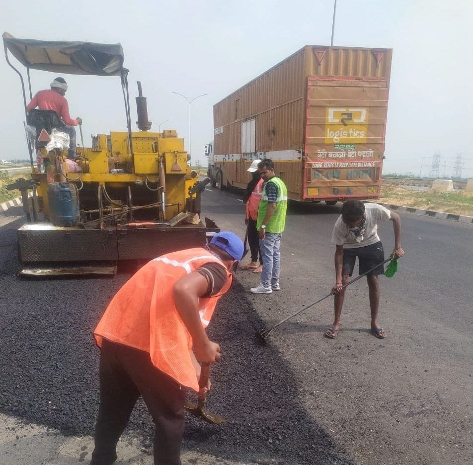 kmp express way, maintanance work start, sonipat
