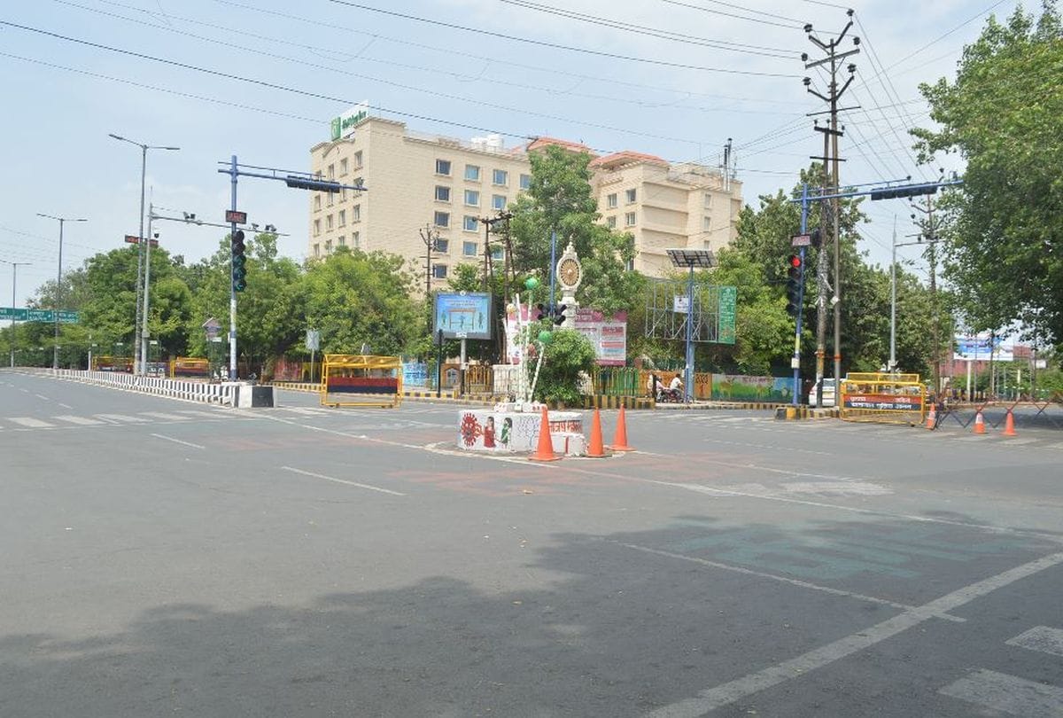 Agra Air Quailt Index In Lockdown Of July