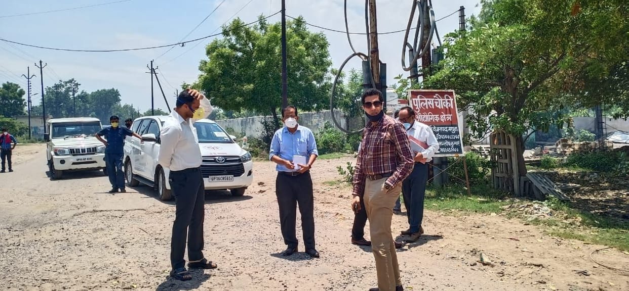 upsidc, ceo, inspaction, development, work, mathura