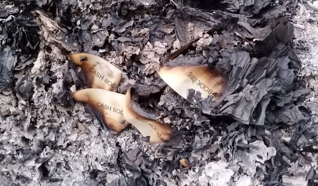 Hathras: Documents burnt in the block sadar complex, discussions