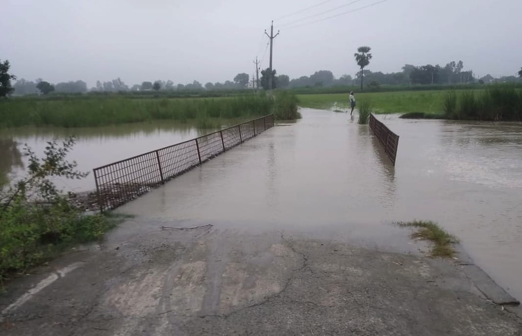 Bridge over the Mangai river submerged, dozens of villages cut off from main road