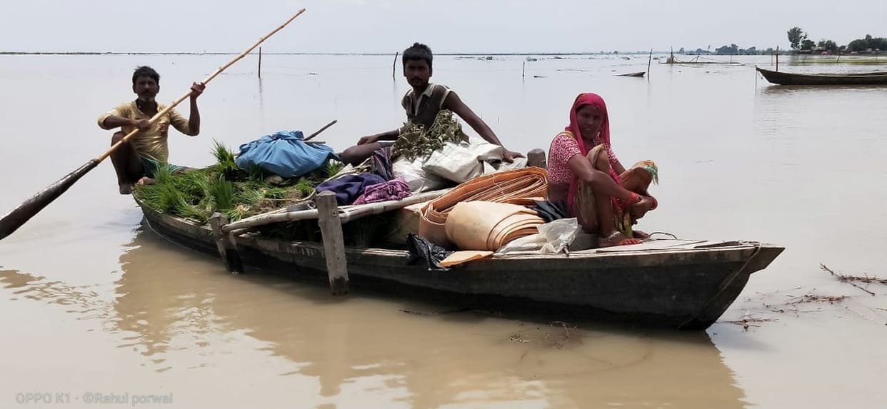 Saryu water entered in five villages