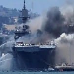 US Navy ship in San Diego