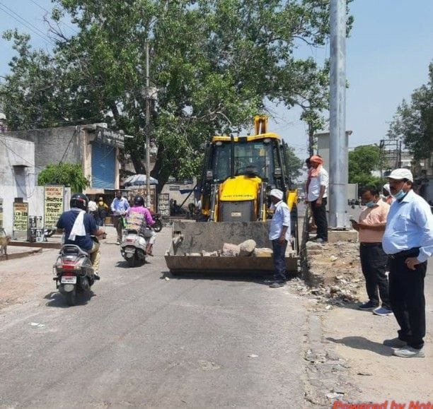 Municipal Corporation removed inchrochment