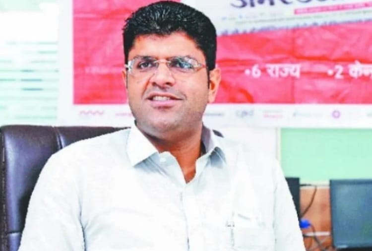 Haryana Deputy Chief Minister Dushyant Chautala Press conference in Chandigarh