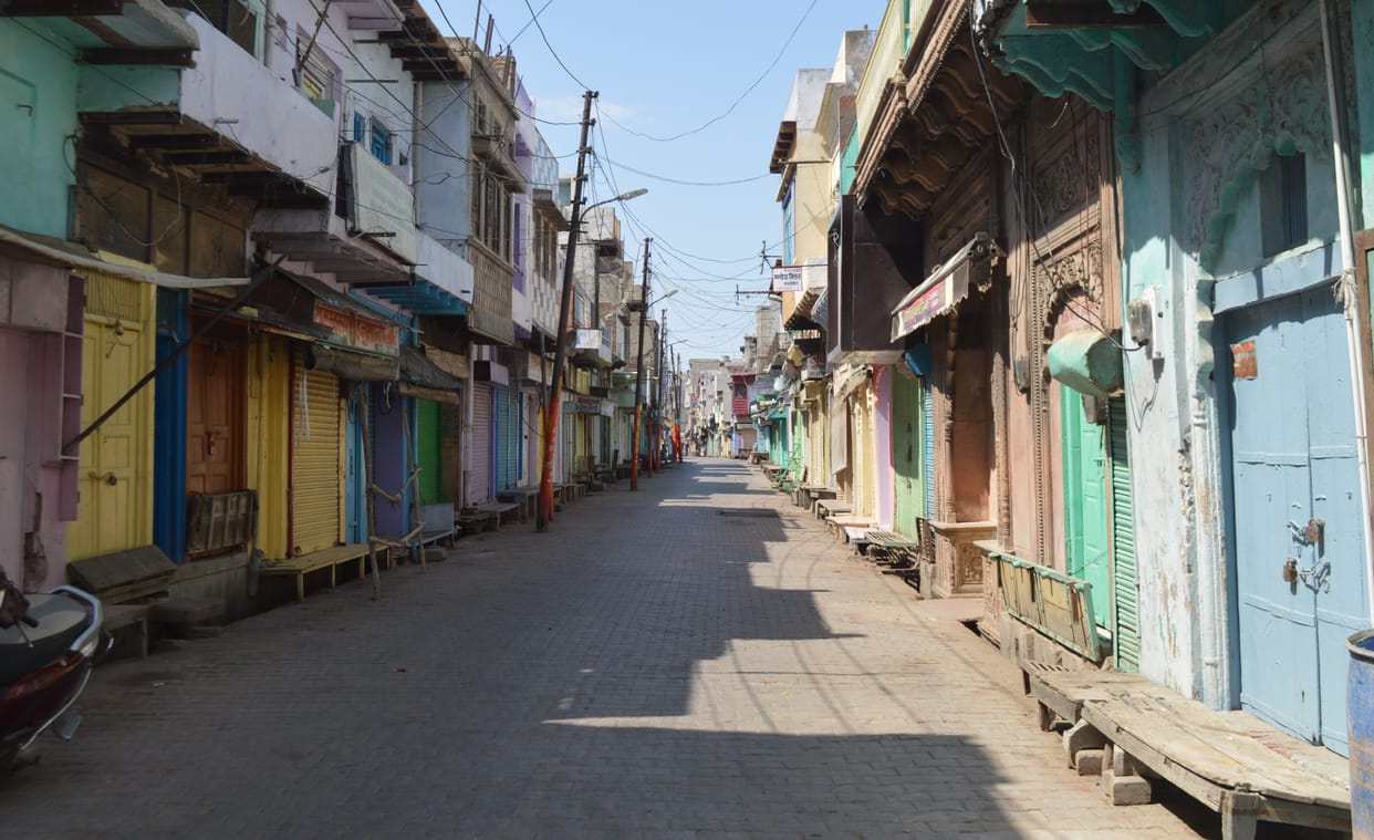 Hathras: Silence in the streets, police patrolling