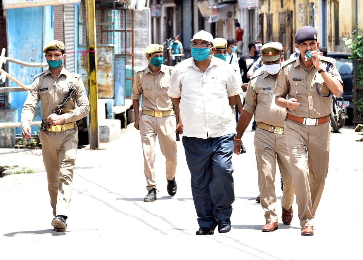 police alert in sambhal
