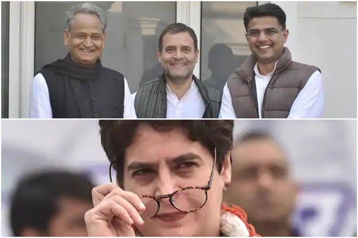 Rajasthan political crisis priyanka gandhi trying to solve problem between ashok gehlot sachin pilot congress mlas