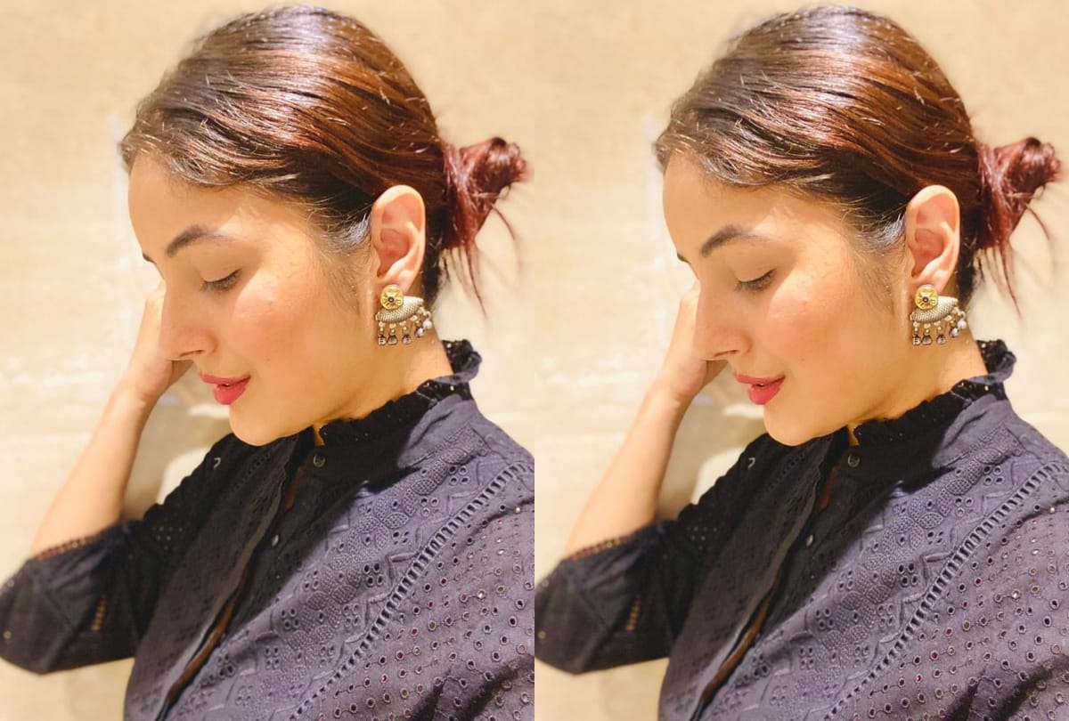 shehnaz gill shares new pic in stunning black gown and waiting for her new song