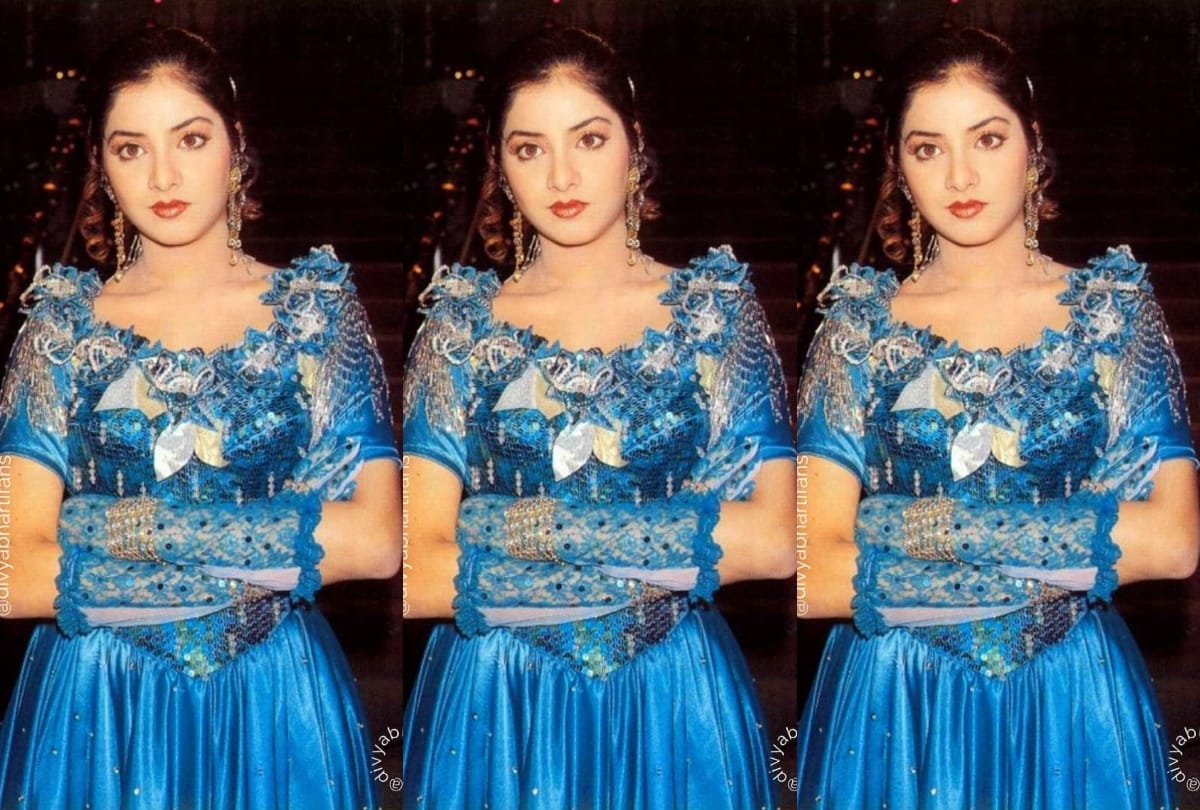best beautiful look of bollywood actress divya bharti in flashback photos