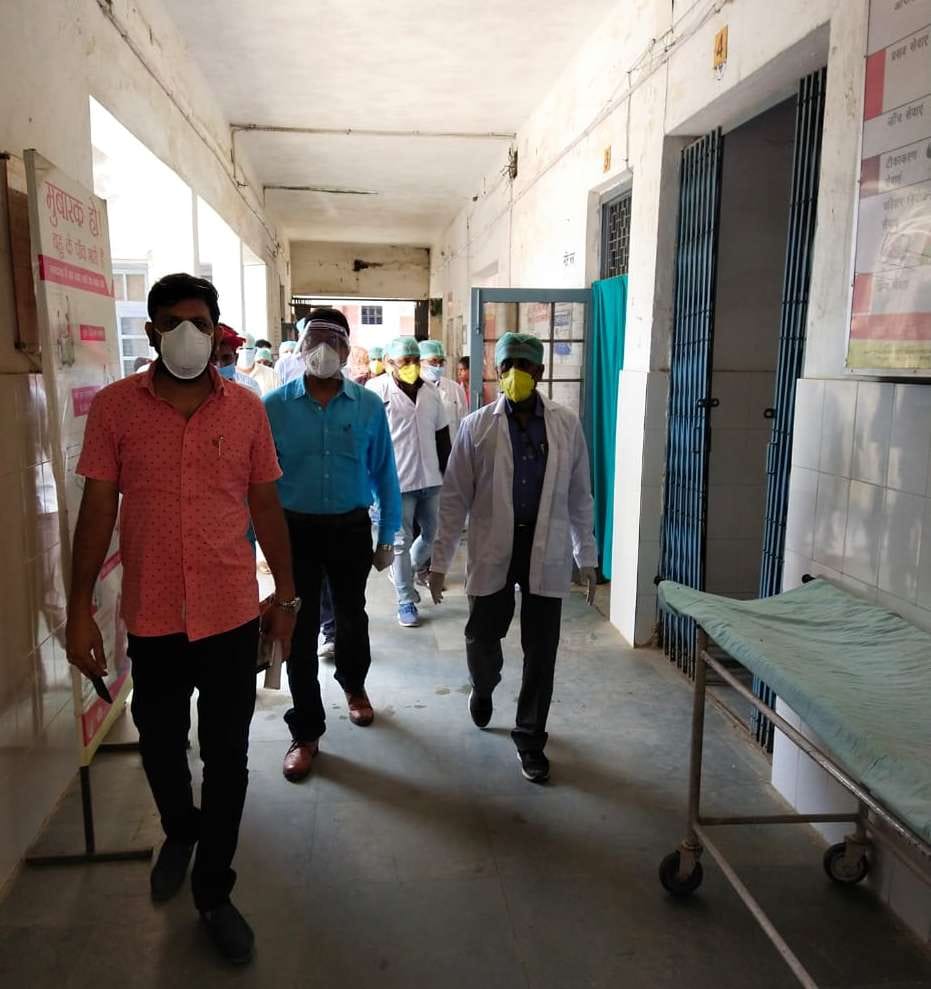 Nodal officer reviewed Sonbarsa Hospital