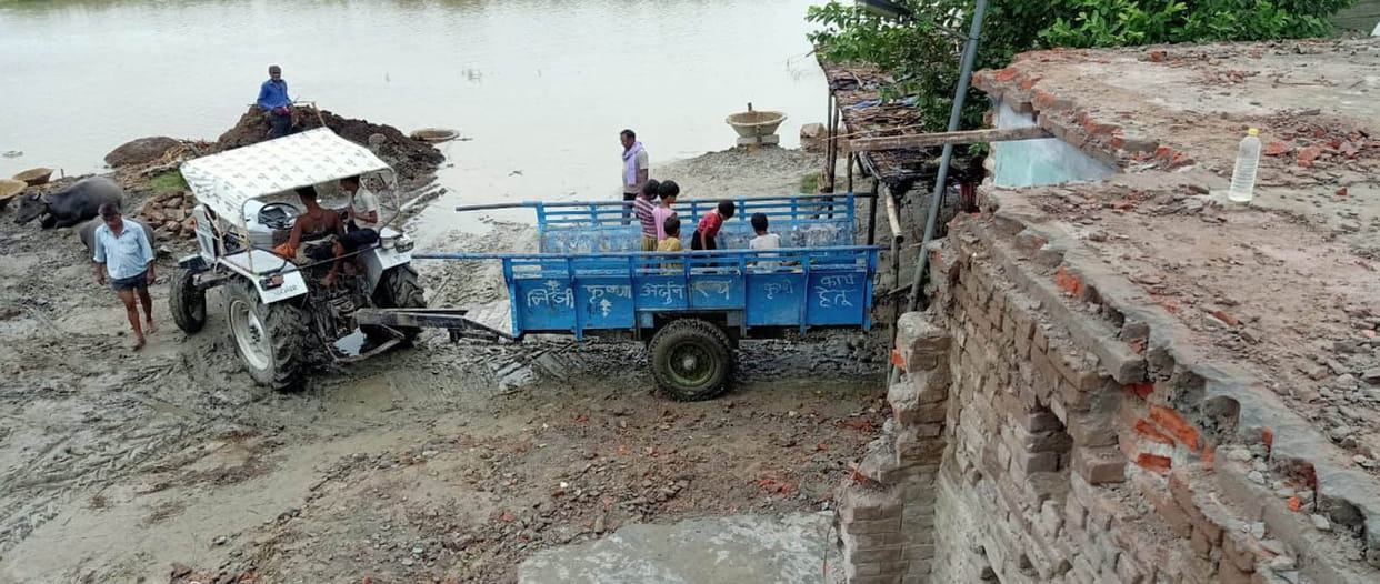 decreased water level of gandak