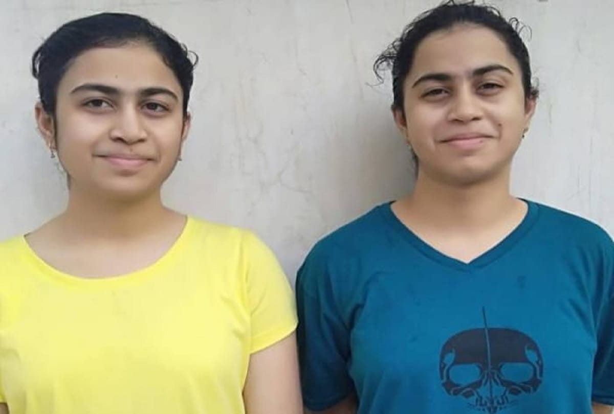 CBSE result 2020 Greater noida twins sisters scores equal marks in each subject