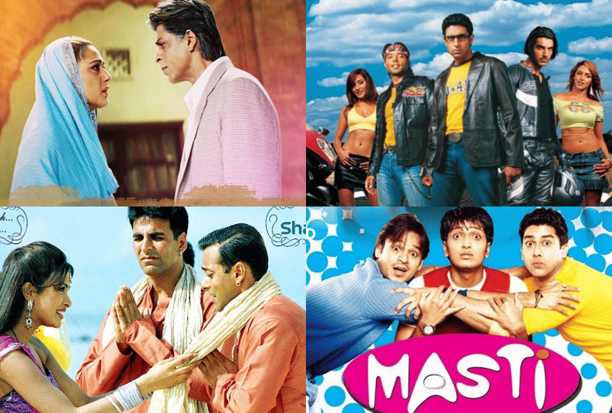 bollywood best movies released in 2004 dhoom veer zaara Mujhse Shaadi Karogi masti