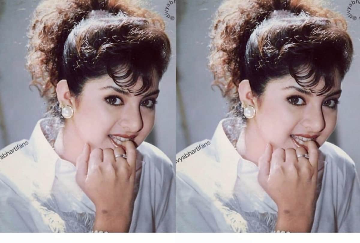 best beautiful look of bollywood actress divya bharti in flashback photos