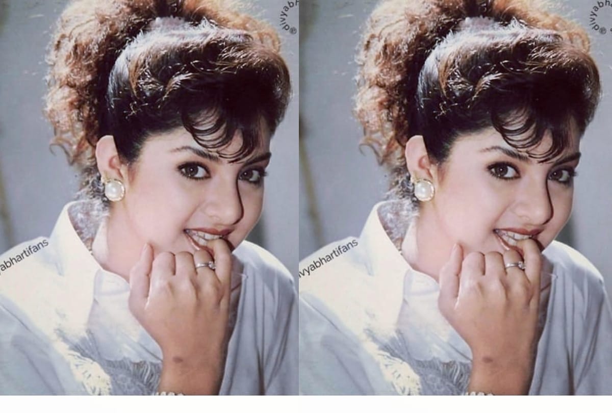best beautiful look of bollywood actress divya bharti in flashback photos