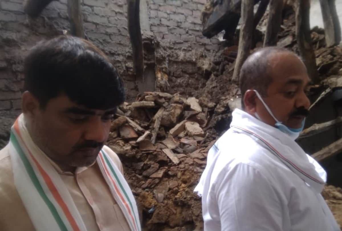 Former MLA Haridwar Pandey homeless after falling house of rag
